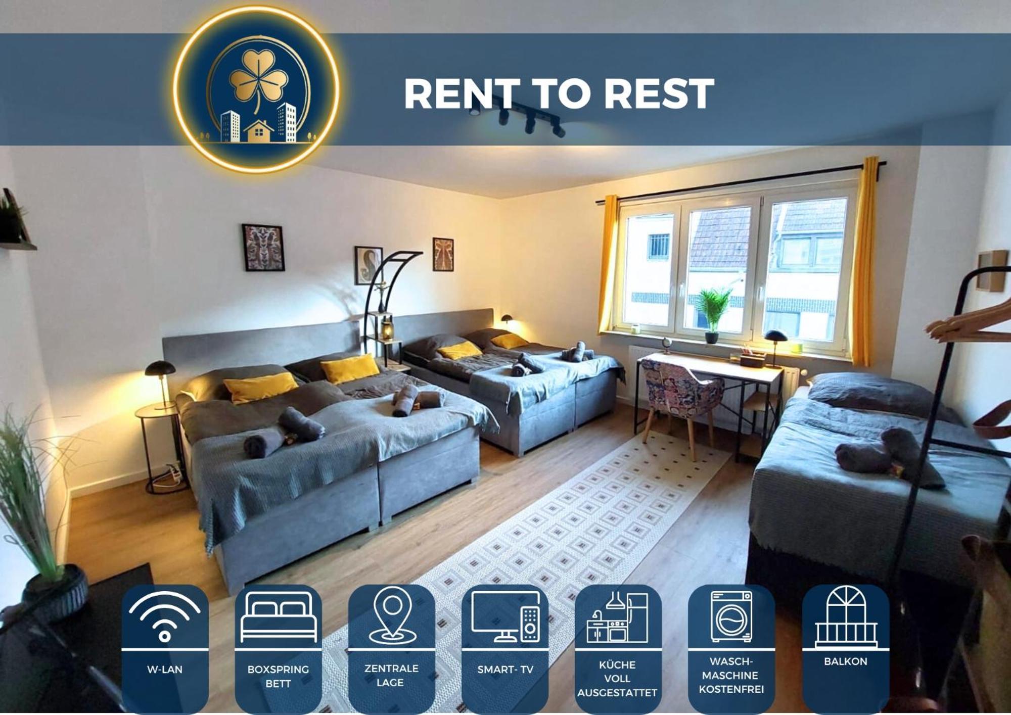 Апартаменти Rtr Essen - Fuer Bis Zu 8 Personen - Voll Ausgestattet - Zentral Limbecker Platz - Messe - Uniklinikum - Smart Tv - Modern Екстер'єр фото